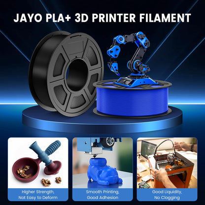🧵 JAYO PLA+ filament - 1.75 mm, black, 1.1kg (50g filament is missing)