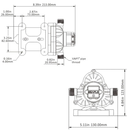 SEAFLO 33 Series 24V tiha samosesalna črpalka za avtodom, čoln, kampiranje, zalivanje...4 leta garancije