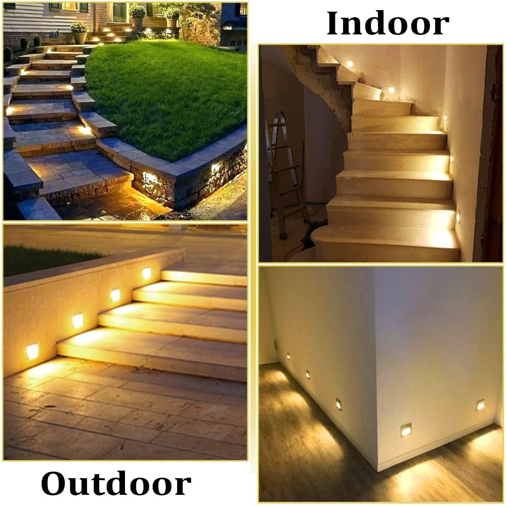 💡 8x SUBOSI vgradne LED luči s senzorjem gibanja 3W – 3000K, IP65, aluminij