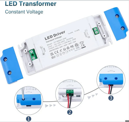 LED napajalnik 24V – 30W, Slim (ultra tanek), konstantna napetost