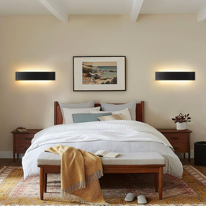 Komplet 4x Mille Lucciole 24W LED notranja stenska svetilka - 3000K, 4000K, 6500K - črna 38cm - naklikaj.si