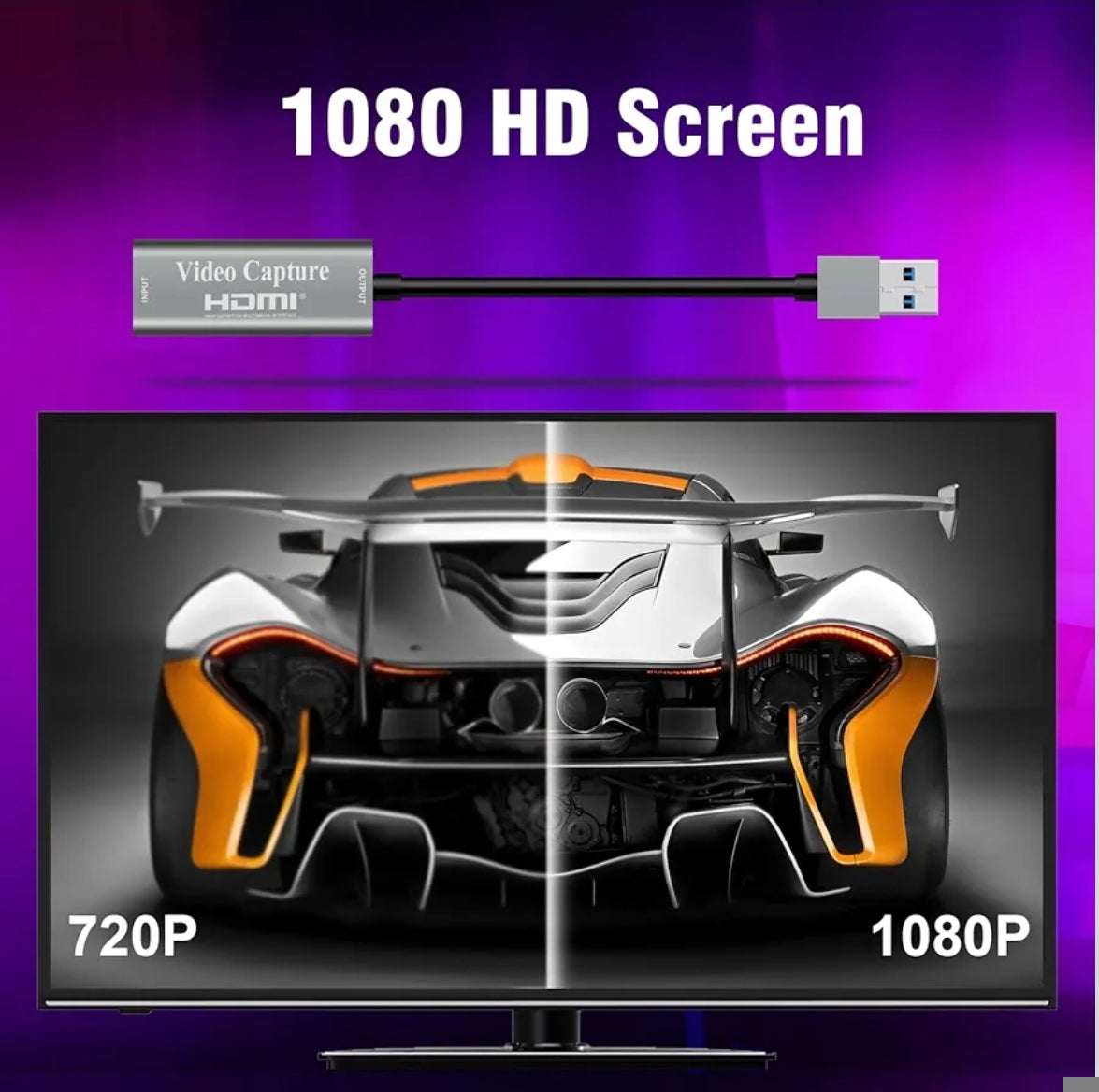 Video pretvornik HDMI na USB-A 3.0, Full HD 1080p, 4K passthrough + adapter