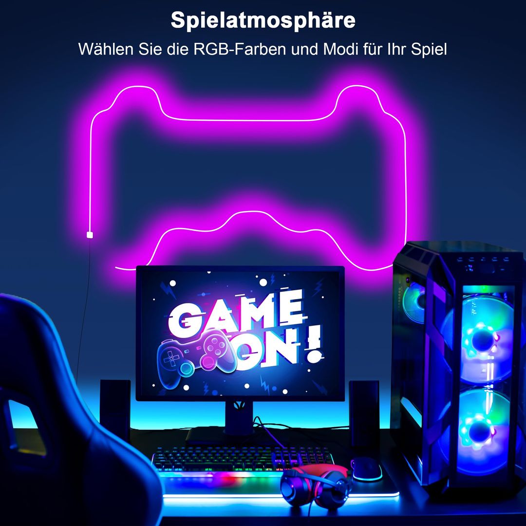 Pametni RGB Neon LED trak 10 m, aplikacija, daljinec