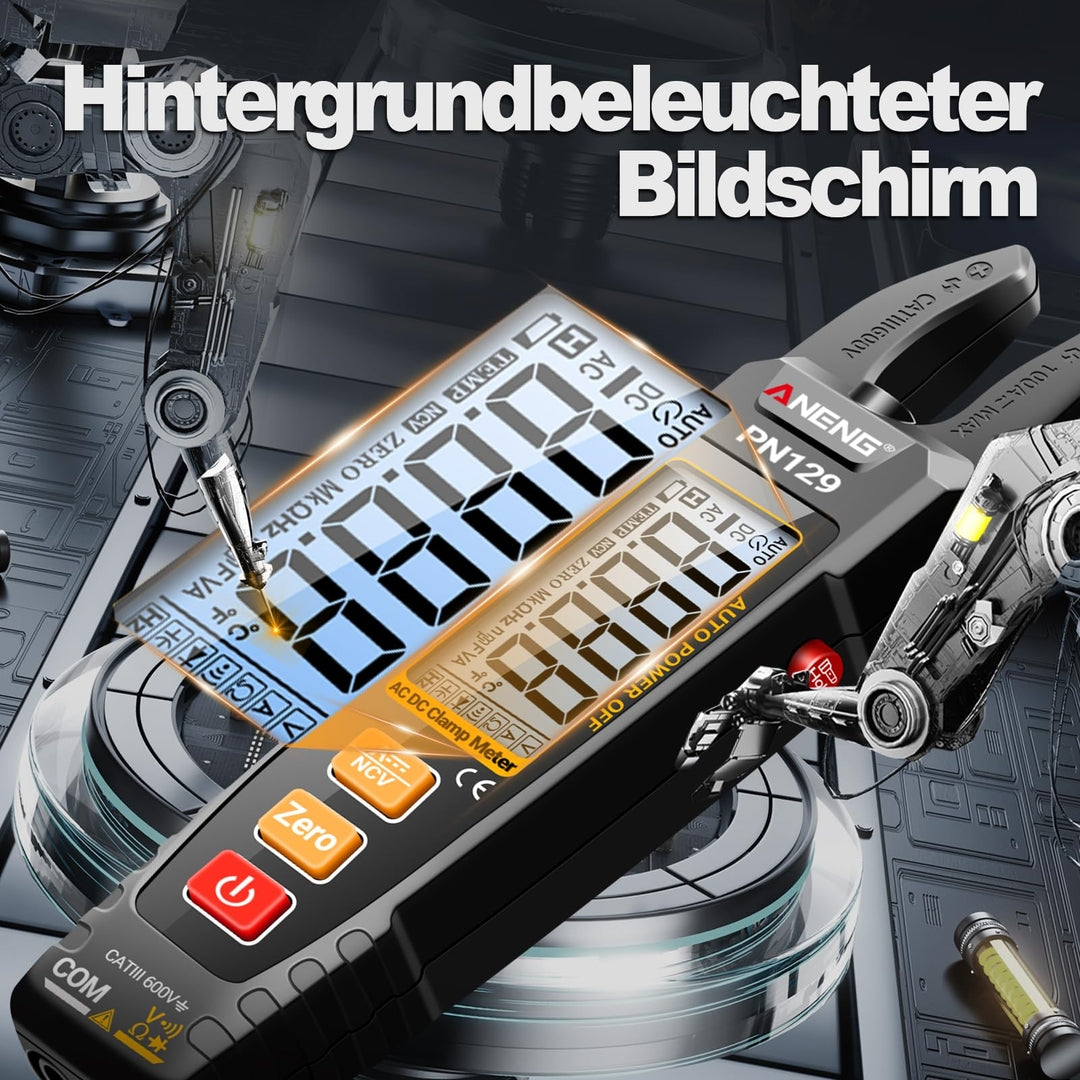 ANENG PN129 kleščni multimeter – AC/DC, samodejno zaznavanje vrste meritev