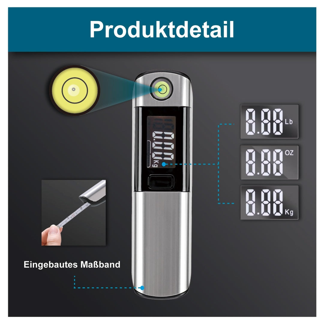 Digitalna prenosna tehtnica za prtljago z merilnim trakom – do 50 kg