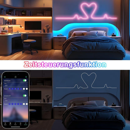 Cozylady RGB Neon LED trak, IP67 daljinec, aplikacija - 6m