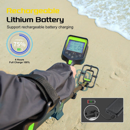 LOLARAN GT1000 profesionalni detektor kovin – vodoodporen, LCD zaslon (PRO Green)