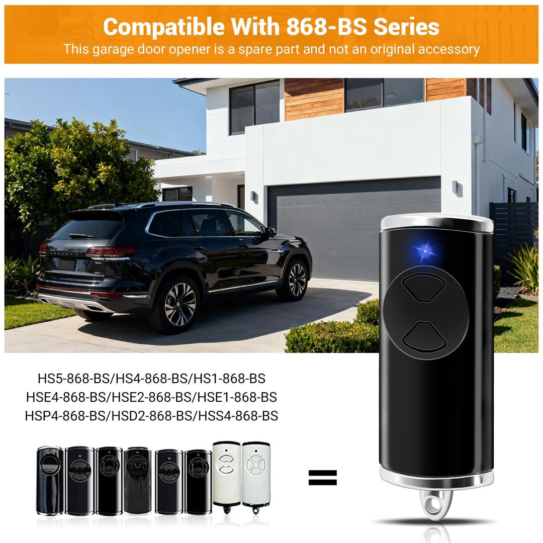 Komplet 3x daljinec za garažna vrata Hörmann 868 MHz (HSE2/HSE4-868-BS)