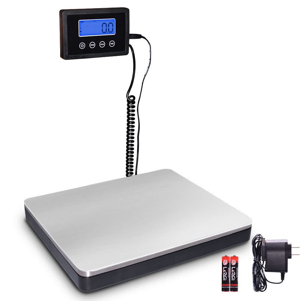 Elektronska paketna tehtnica do 300 kg z LCD zaslonom – USB polnjenje - naklikaj.si