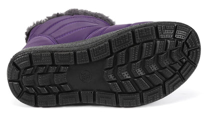 KVbaby otroški podloženi zimski škornji z zadrgo (št. 33, vijolični)