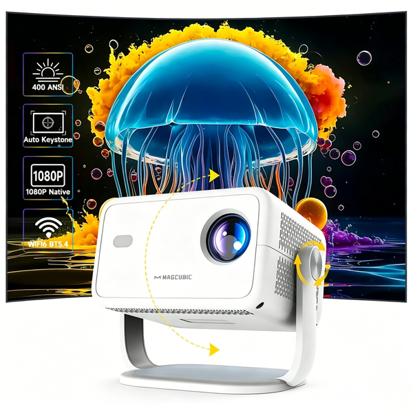 LED projektor Magcubic L018, 4K/8K, 400ANSI, Android 14, Wifi 6, AutoFocus