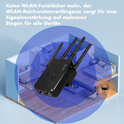 WiFi ojačevalnik signala 1200 Mbps – Dual Band 2,4G / 5G, 3-v-1 način