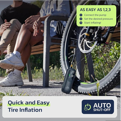 WOOWIND prenosni kompresor za pnevmatike – 150 PSI, USB-C