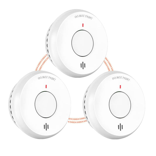 ANDYSSEY komplet 3× brezžični javljalnik dima GS511 – 10-letna baterija, medsebojna povezava
