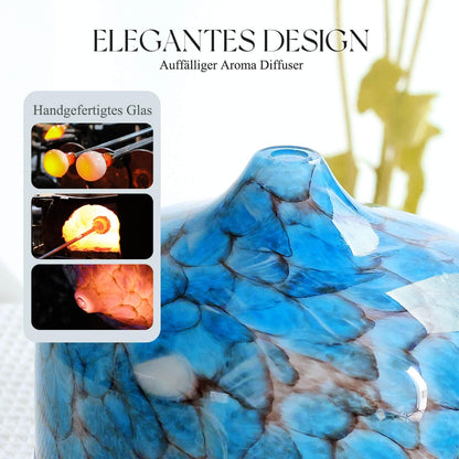 PORSEME aroma difuzor/vlažilec 500 ml – stekleni, ultrazvočni, LED osvetlitev