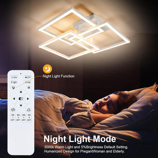 💡LED stropna svetilka z daljincem 40W, 4500lm