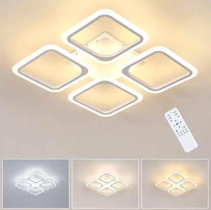 LED ceiling light 48W, 5400lm with remote control