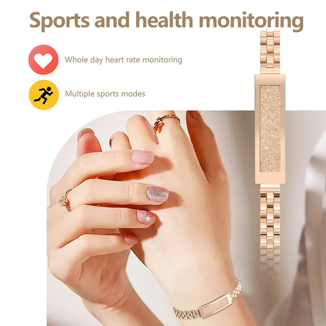 LIGE pametna zapestnica za ženske - rose gold