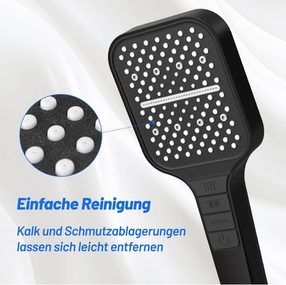 🚿 Shower handle with 8 functions and 150 cm metal hose