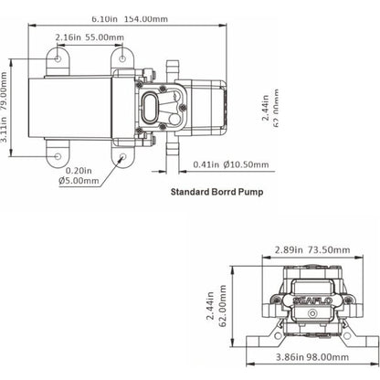 SEAFLO 21 Series 12V tiha samosesalna črpalka za avtodom, čoln, kampiranje, zalivanje...4 leta garancije