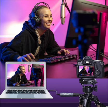 Video pretvornik HDMI na USB-A 3.0, Full HD 1080p, 4K passthrough + adapter