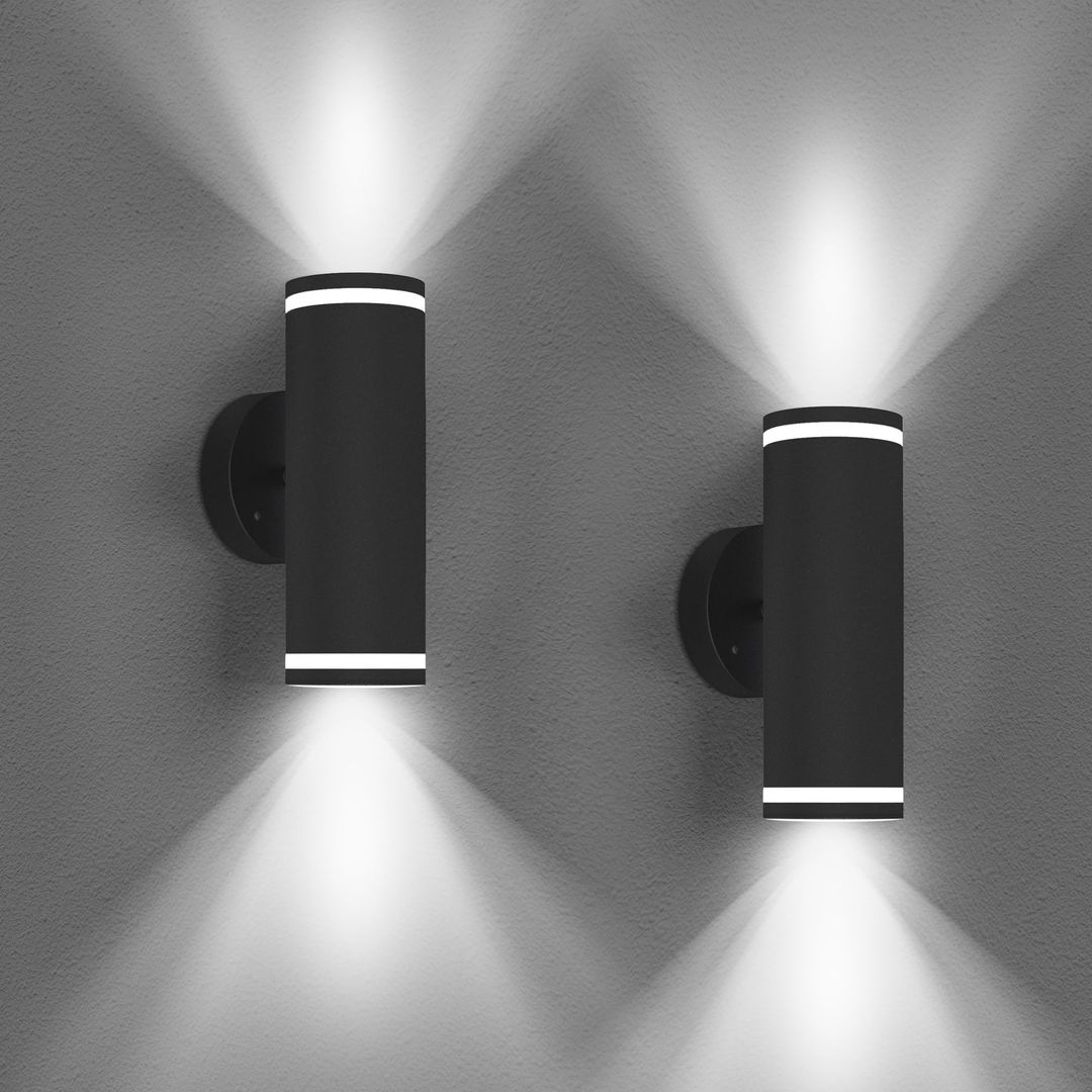 2x LED fasadna luč 10W, IP65, 6500K - naklikaj.si