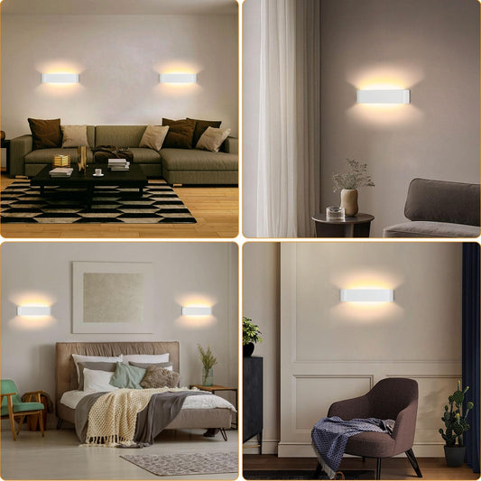 💡 Lightsjoy 2×18W stenska LED svetilka 40 cm – moderna notranja osvetlitev gor in dol