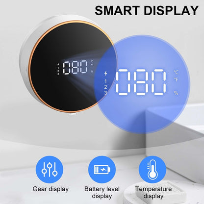 Pametni dozirnik mila s prikazom temperature – 300 ml, brezžični 2000mah, USB-C polnjenje, gel različica - 1 leto garancije