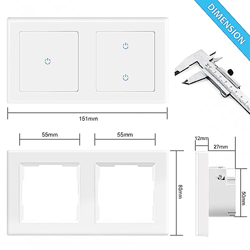 Pametno WiFi stikalo na dotik za luči CurrySmarter, Wifi, App - naklikaj.si
