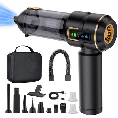 4-v-1 Akumulatorski ročni sesalnik in pihalnik Lyiazsoy (27.000 Pa) - naklikaj.si