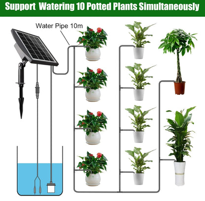 🌱 Solar automatic drip irrigation system – for 10 potted plants
