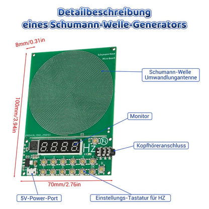 Schumannov generator resonance 7.83 Hz za zmanjševanje stresa, USB