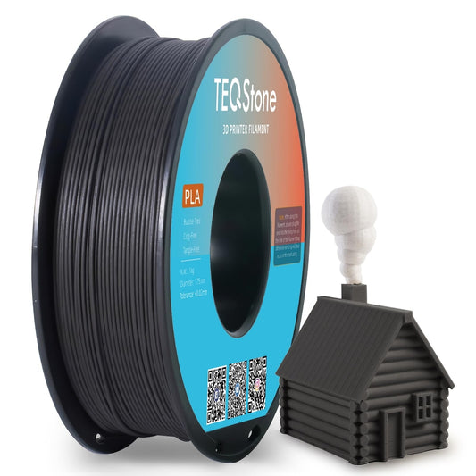 🧵 TEQSTONE PLA filament - 1.75 mm, Wood Ebony, 1 kg (Odprta embalaža)