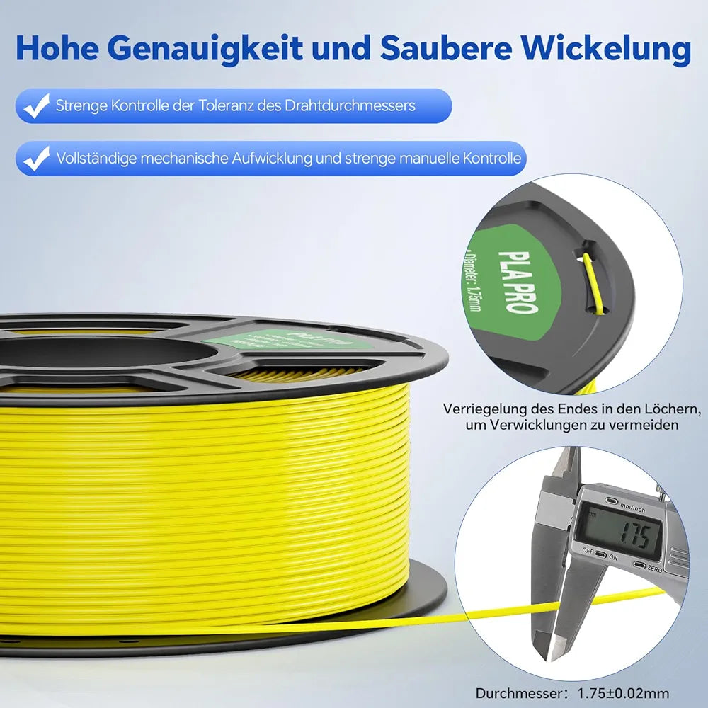 Deeplee PLA Pro filament - 1.75 mm, modra, 1kg (Manjka 150g filamenta)