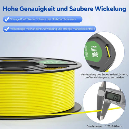 Deeplee PLA Pro filament - 1.75 mm, blue, 1kg (150g of filament is missing)