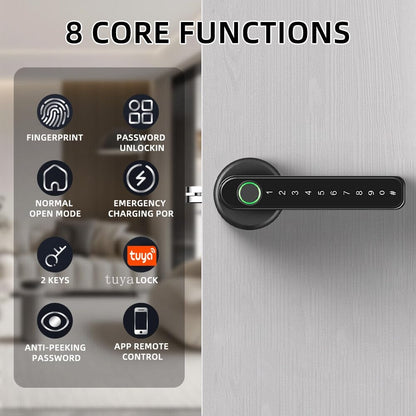 🔒Xenocam Smart Doorbell with Fingerprint + Password + App + Key