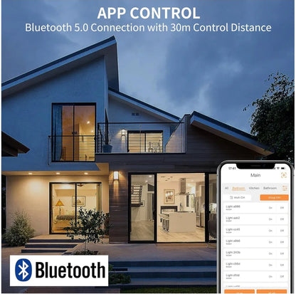 💡6x Dusktec CCT LED smart Bluetooth recessed light 10W (122mm) – white