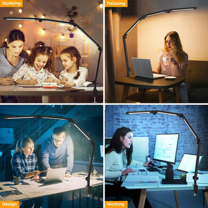 💡 AILBTON LED namizna svetilka s sponko, 3000-6500K