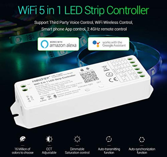 ⚡ MiBoxer WL5 – WiFi 5 v 1 LED kontroler