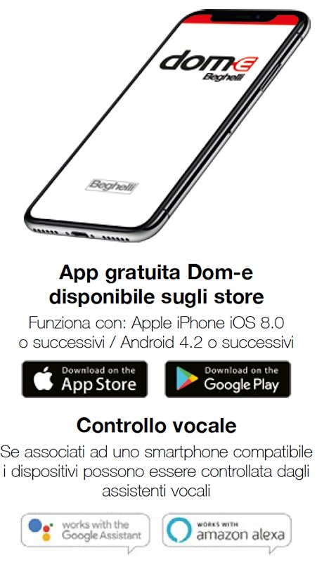 Beghelli Dom-e notranja Wi-Fi kamera Full HD 1080p