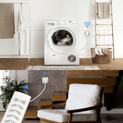 🔌 Set 5× brezžičnih pametnih vtičnic Ucomen + 2 daljinca - naklikaj.si