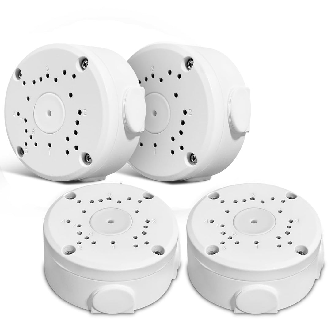 Vodoodporna montažna doza za varnostne kamere (4 kosi, aluminijasta, IP65)