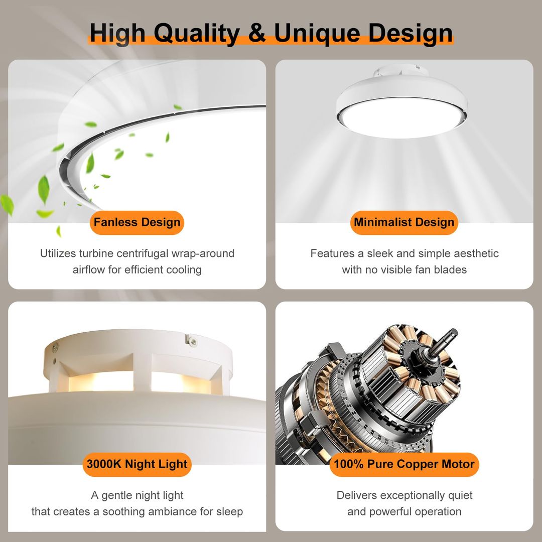 Stropni ventilator z lučjo, 74W, 3200lm - 45cm - naklikaj.si