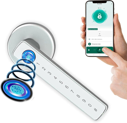 🔐 Pametna kljuka – biometrično odklepanje, APP upravljanje, PIN in RFID
