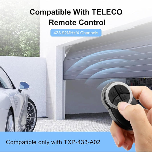 2x Wepai daljinec za garažna vrata TELECO 433,92 MHz