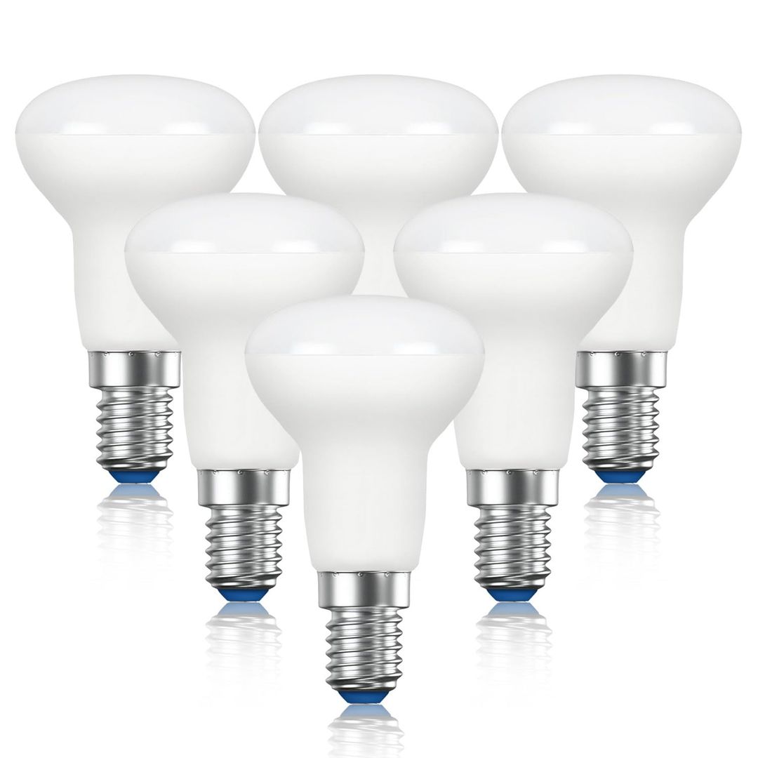 Komplet 6 LED sijalk EXTRASTAR R50, hladno bela 6500K, E14, 6W