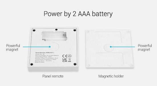 MiBoxer Stenski upravljalnik Mi-Light FUT-B0 – pametni RGB/RGBW/RGB+CCT krmilnik za LED trakove (1-cona)