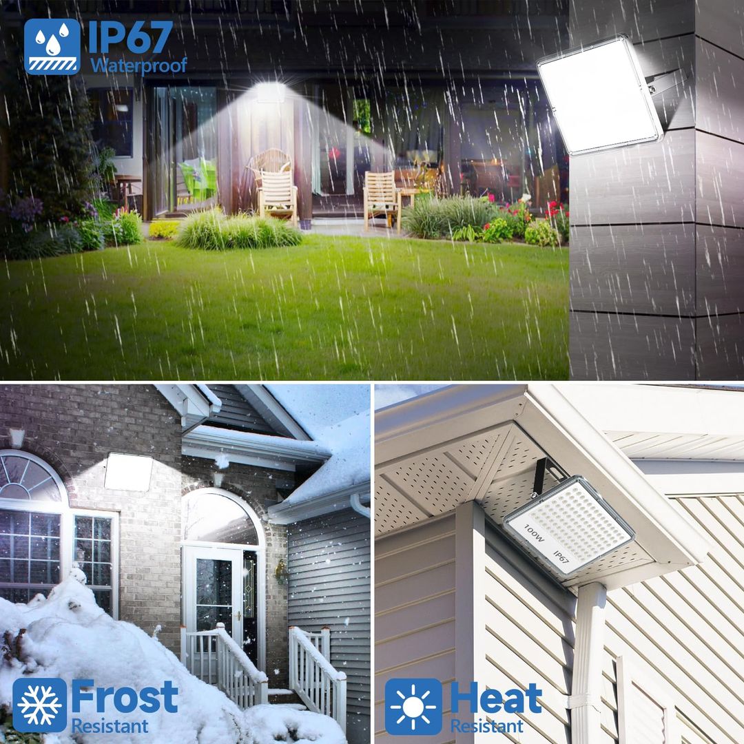 Komplet 2x LED reflektorjev 100W, IP67, 6500K (bela svetloba) - naklikaj.si