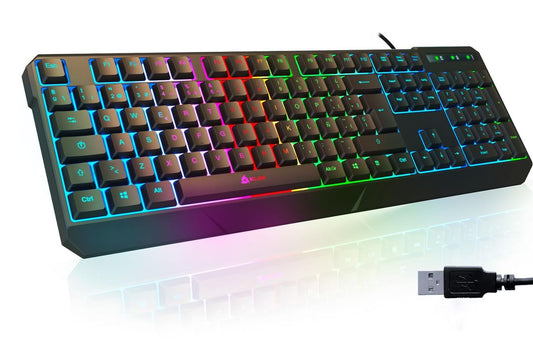 KLIM Chroma RGB gaming tipkovnica na kabel USB – ES layout (RAZSTAVNI EKSPONAT-KOT NOVO)