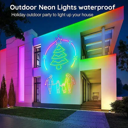 18m LED RGB neonski svetlobni trak, IP67